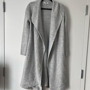 BB Dakota soft heather grey shawl cardigan